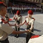 La Princesa Leonor recibe el sable que la acredita simbólicamente como dama cadete