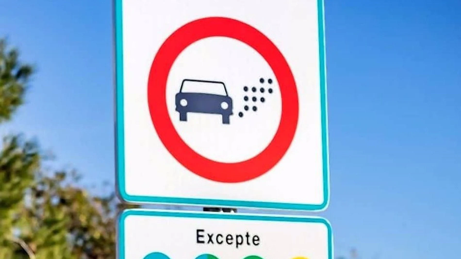 Señal de la zona de bajas emisiones