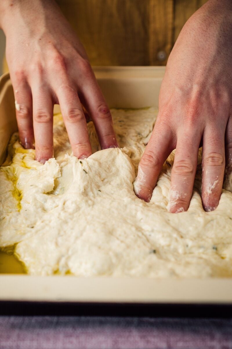 Así se debe amasar una focaccia