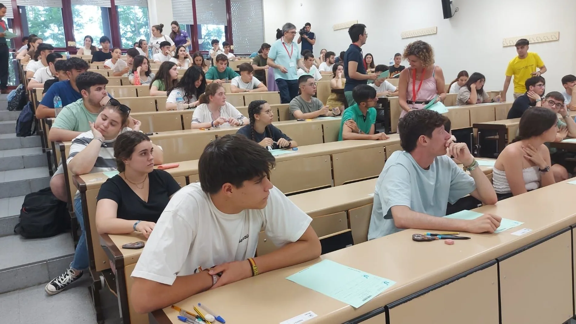 Estudiantes en la Universidad de Sevilla.