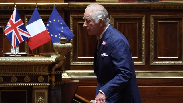 Britain's King Charles holds speech at French Senate in Paris