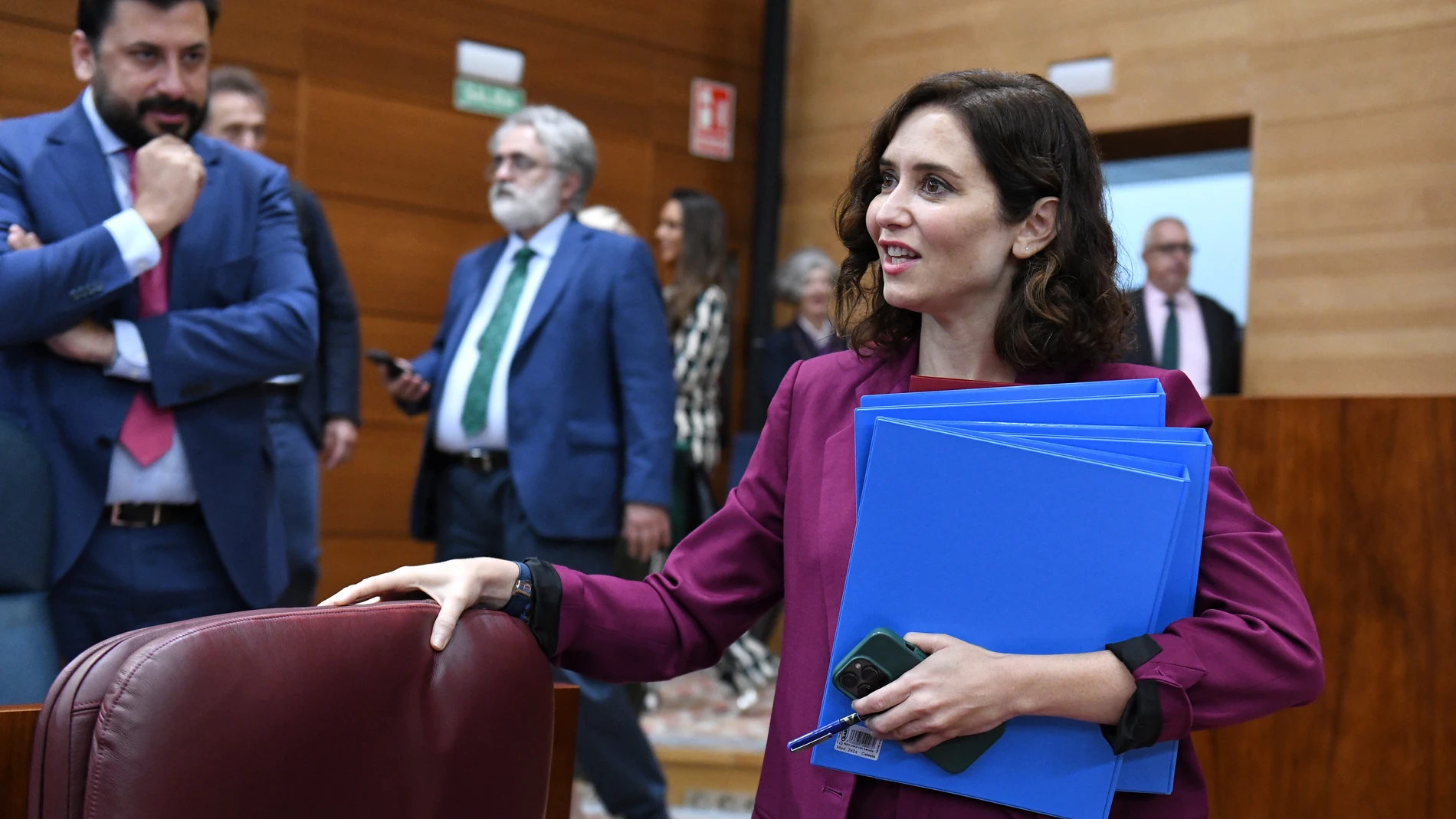 Isabel Díaz Ayuso en la Asamblea de Madrid