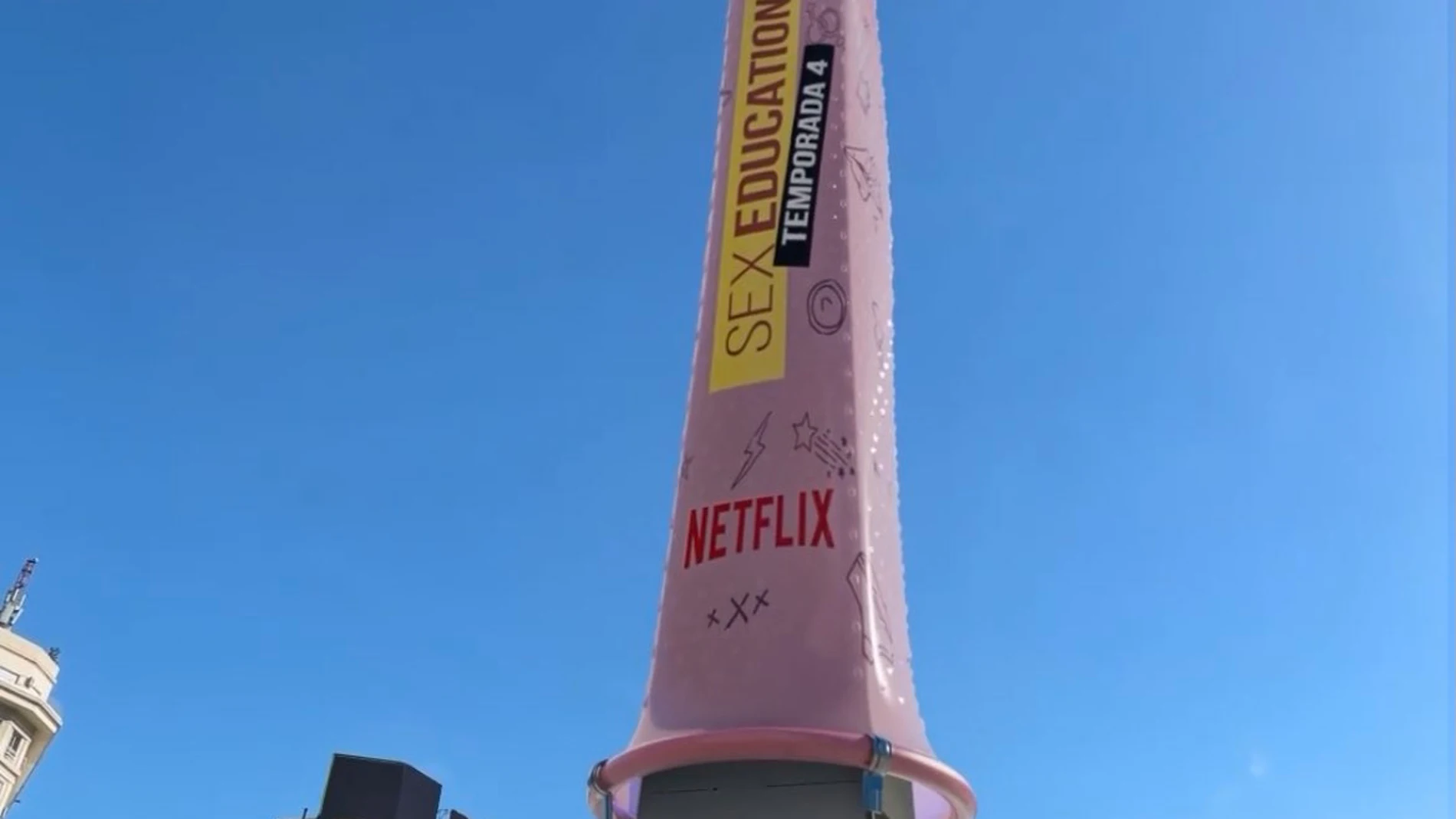El Obelisco siendo protagonista de la última campaña de Netflix para su serie Sex Education