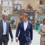 Feijóo sigue su ronda de investidura con Azcón, que le pide un Plan Pirineos y obras del pacto del agua