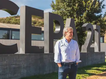 José Moro en sus bodegas Cepa 21 José Moro en sus bodegas Cepa 21