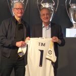 Florentino Pérez, con Tim Cook, CEO de Apple