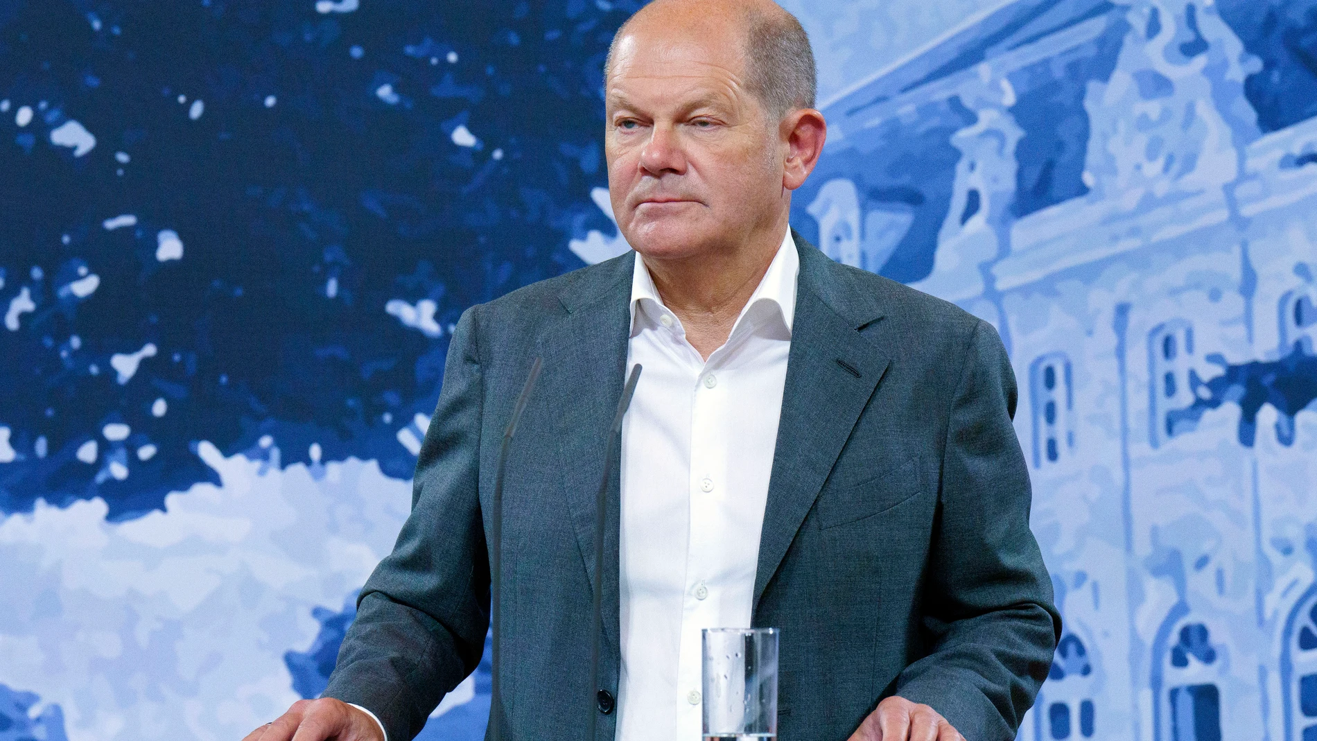 August 29, 2023, Meseberg, Brandenburg, Deutschland: Olaf Scholz bei der Klausurtagung des Bundeskabinetts auf Schloss Meseberg. Meseberg, 29.08.2023 29/08/2023