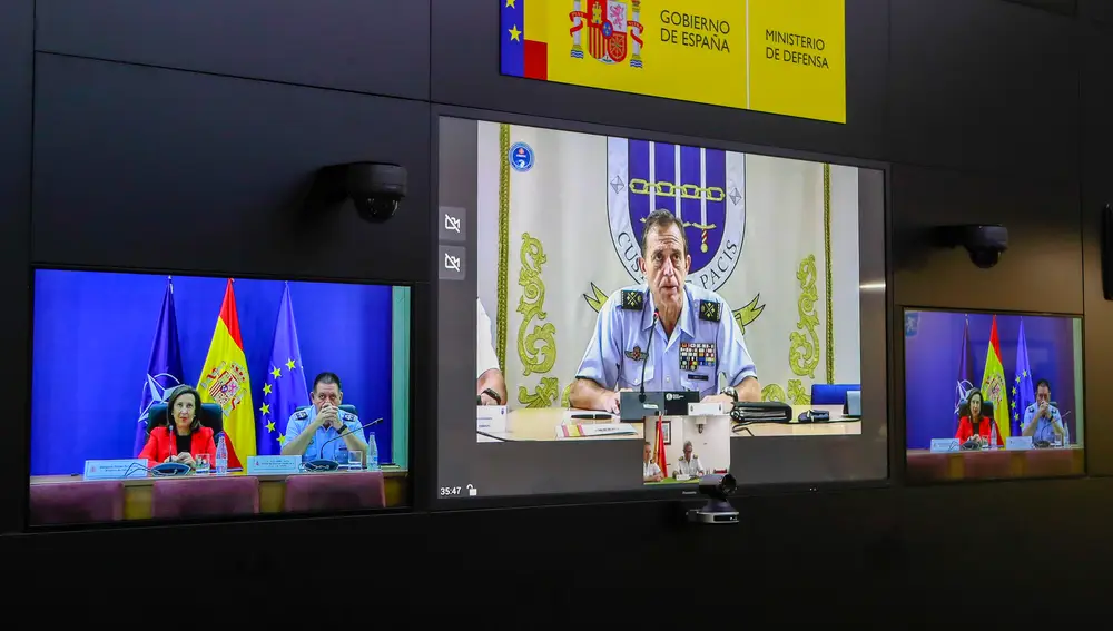 Un momento de la videoconferencia