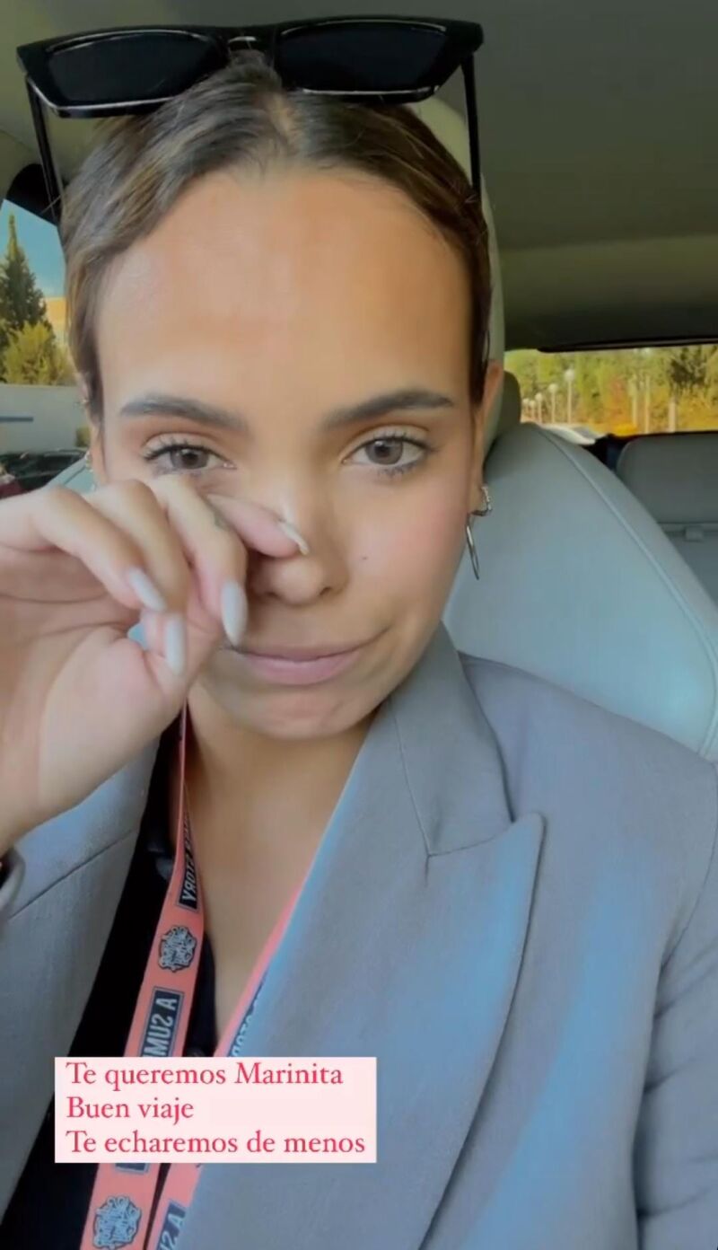 Gloria Camila se despide de Marina