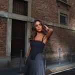 Rocío Osorno con vestido de Zara.