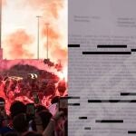 El incidente ocurrió en la previa del derbi disputado en el Metropolitano