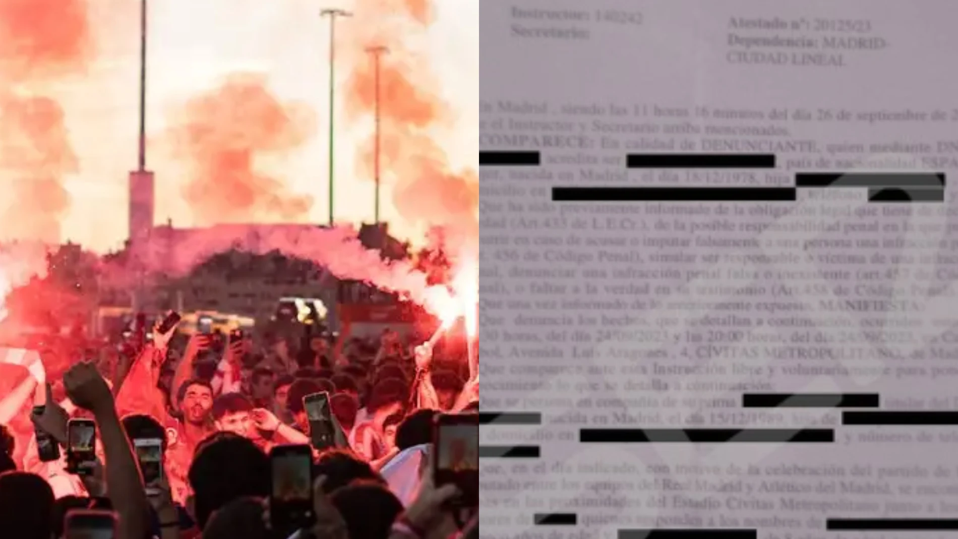 El incidente ocurrió en la previa del derbi disputado en el Metropolitano