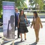 La Reina Letizia llega a Málaga.