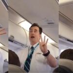 Azafato de vuelo revoluciona las instrucciones de seguridad 