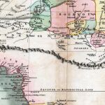 Cordillera de Kong en un mapa de 1805