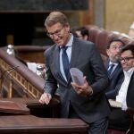 Feijóo, en la sesión de investidura
