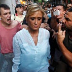 Escrache a Cristina Cifuentes en 2012