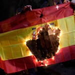 El independentismo congrega a 4.500 personas en Barcelona para conmemorar el 1-O