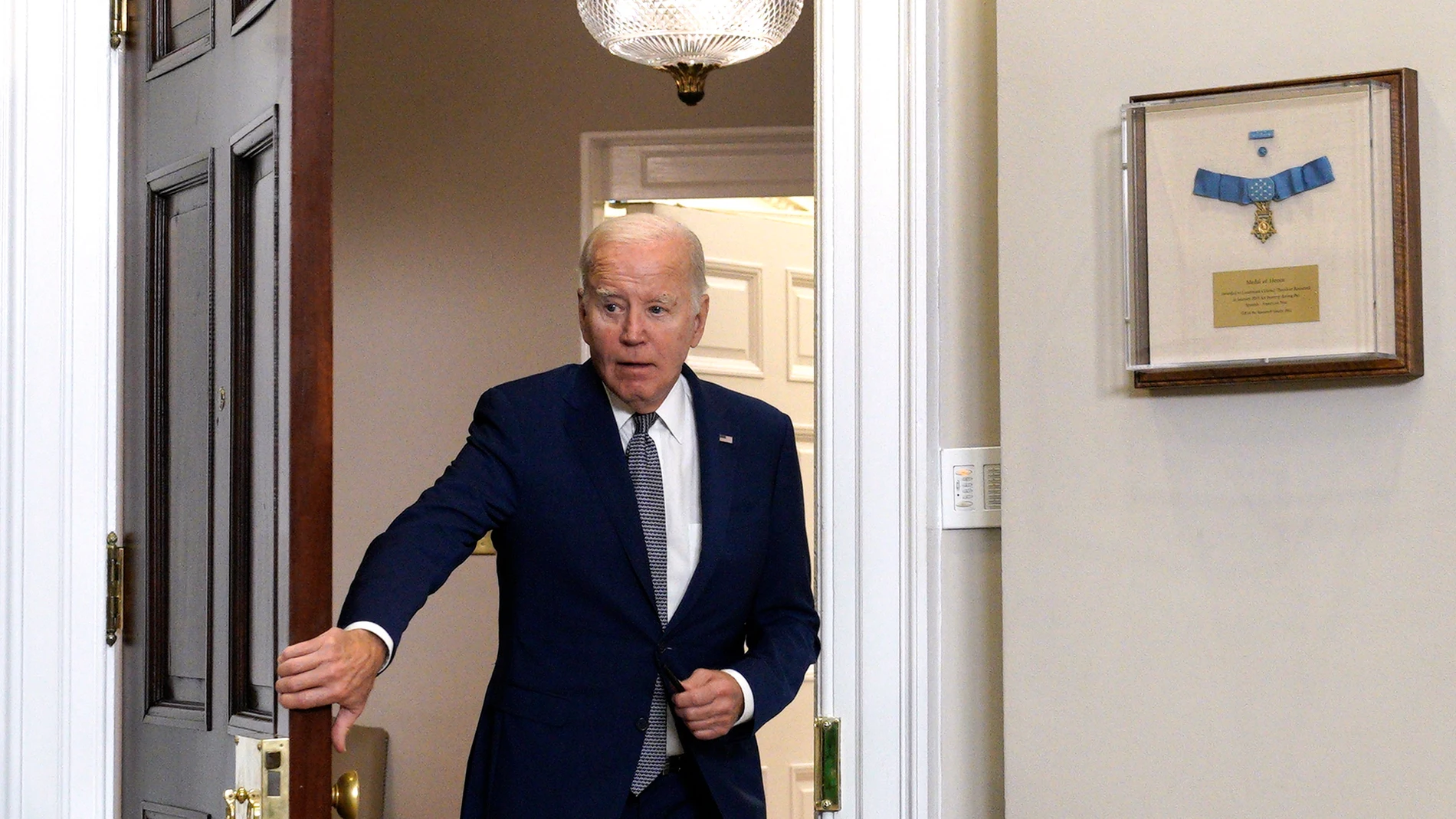El presidente Joe Biden en la Casa Blanca