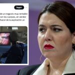 Pam, junto al tweet del activista de Podemos al que hizo referencia para hablar del clasismo que sufren las personas gordas