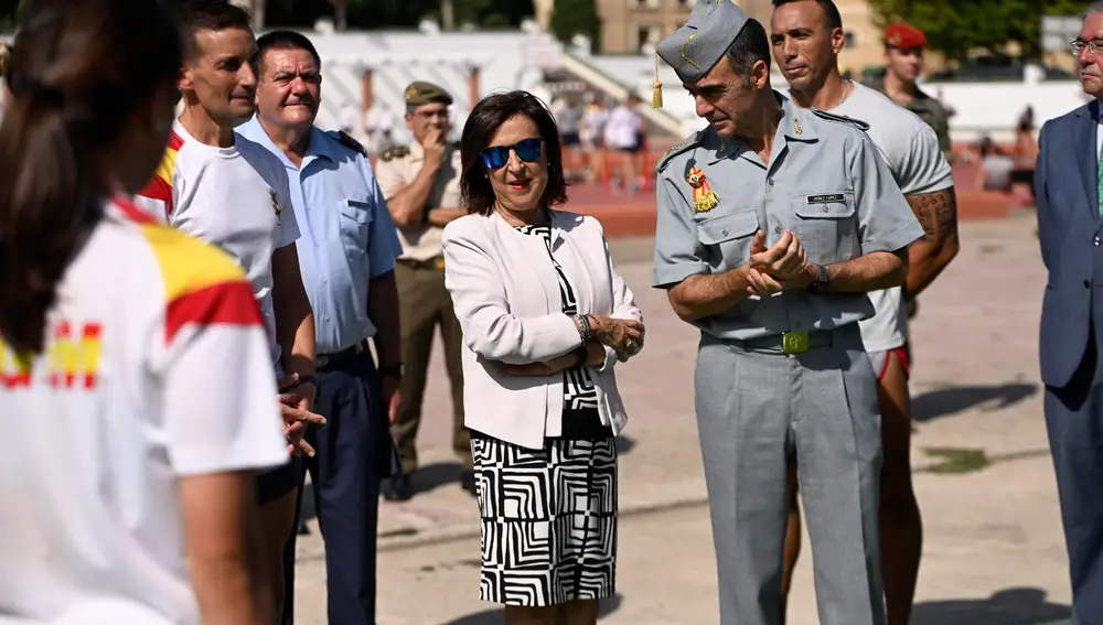MADRID.-Robles asegura que la jura de bandera de la Princesa Leonor será un acto "absolutamente normal"