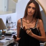 Sara Carbonero con vestido de Zara.