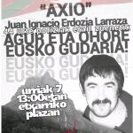 Cartel de la convocatoria del homenaje al etarra
