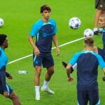 UEFA Champions League - FC Barcelona press conference and training