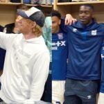 Ed Sheeran en el vestuario del Ipswich Town cantando 'Perfect' 