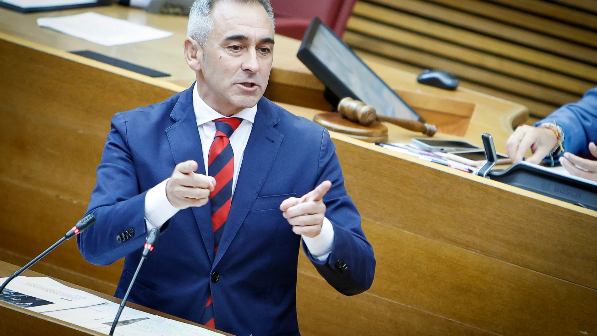 El portavoz del PP, Miguel Barrachina