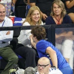 La Infanta Cristina apoyando a Pablo Urdangarin.