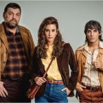 Hovik Keuchkerian, María Pedraza y Miguel Herrán