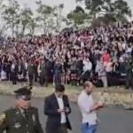 Momento en el que el presidente ha sido abucheado
