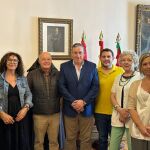 El presidente de la Diputación de Zamora, Javier Faúndez Domínguez, y el vicepresidente primero y diputado de Educación, Cultura y Turismo, Víctor López de la Parte, reciben a la Junta Directiva de la Asociación Española contra el Cáncer de Zamora