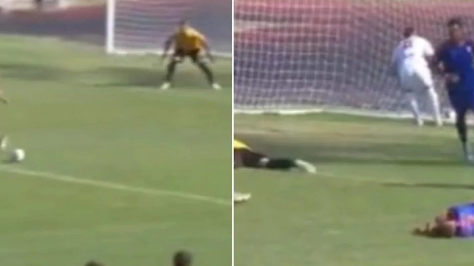 Momento en el que el jugador sufre el desmayo