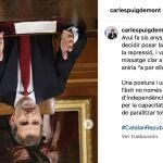 Felipe VI en el Instagram de Carles Puigdemont