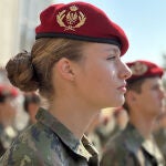 Princess Leonor (L) stands guard at the Spanish General Army Academy in Zaragoza city, Zaragoza, Spain, 20 September 2023.