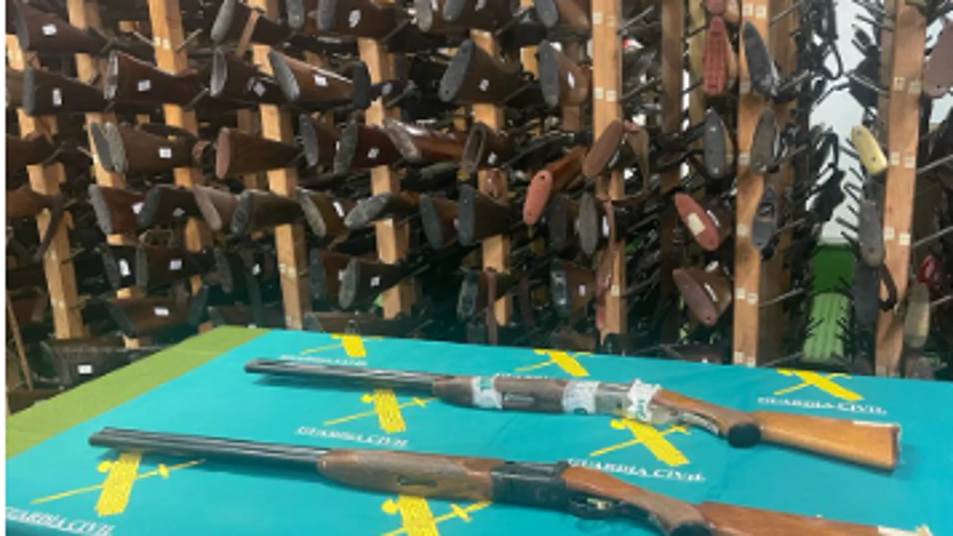 Algunas de las armas que se han incautado