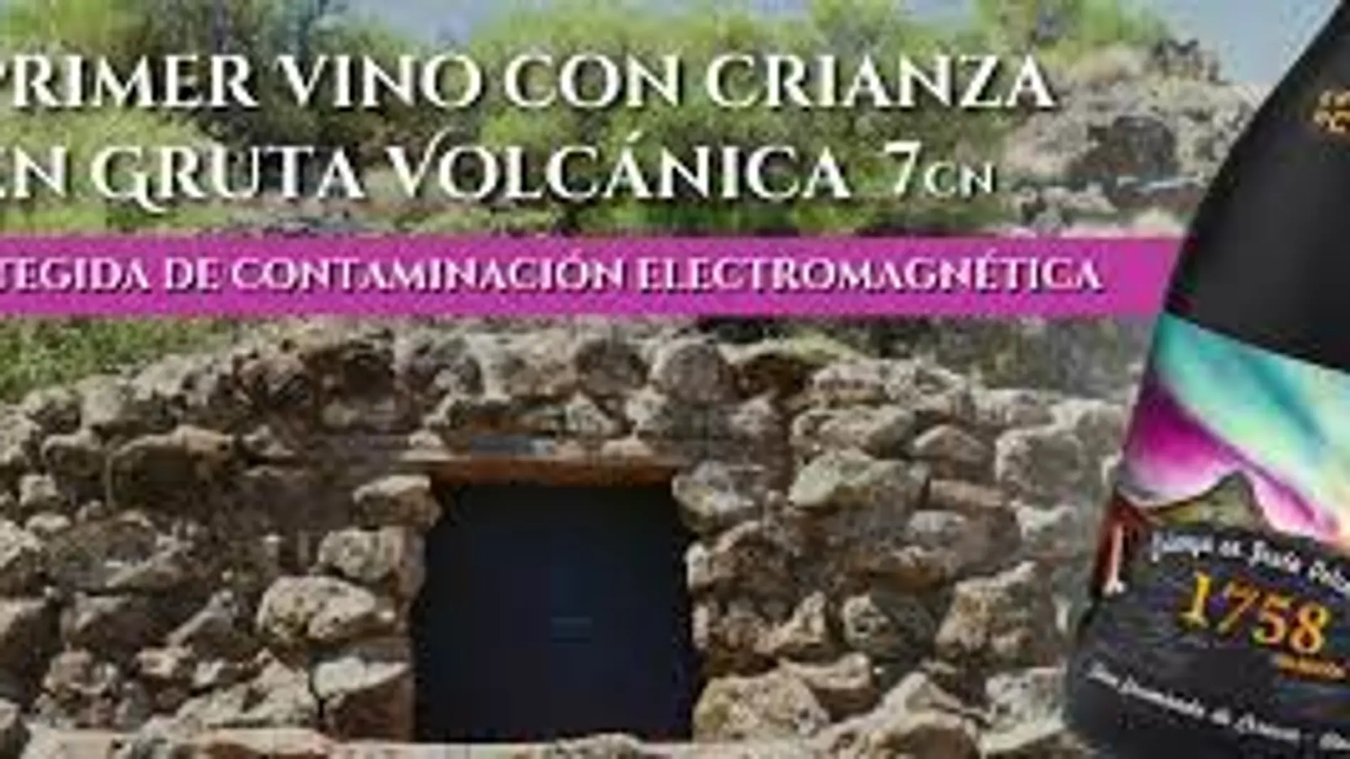 Encomienda de Cervera lanza el primer vino con crianza en gruta volcánica