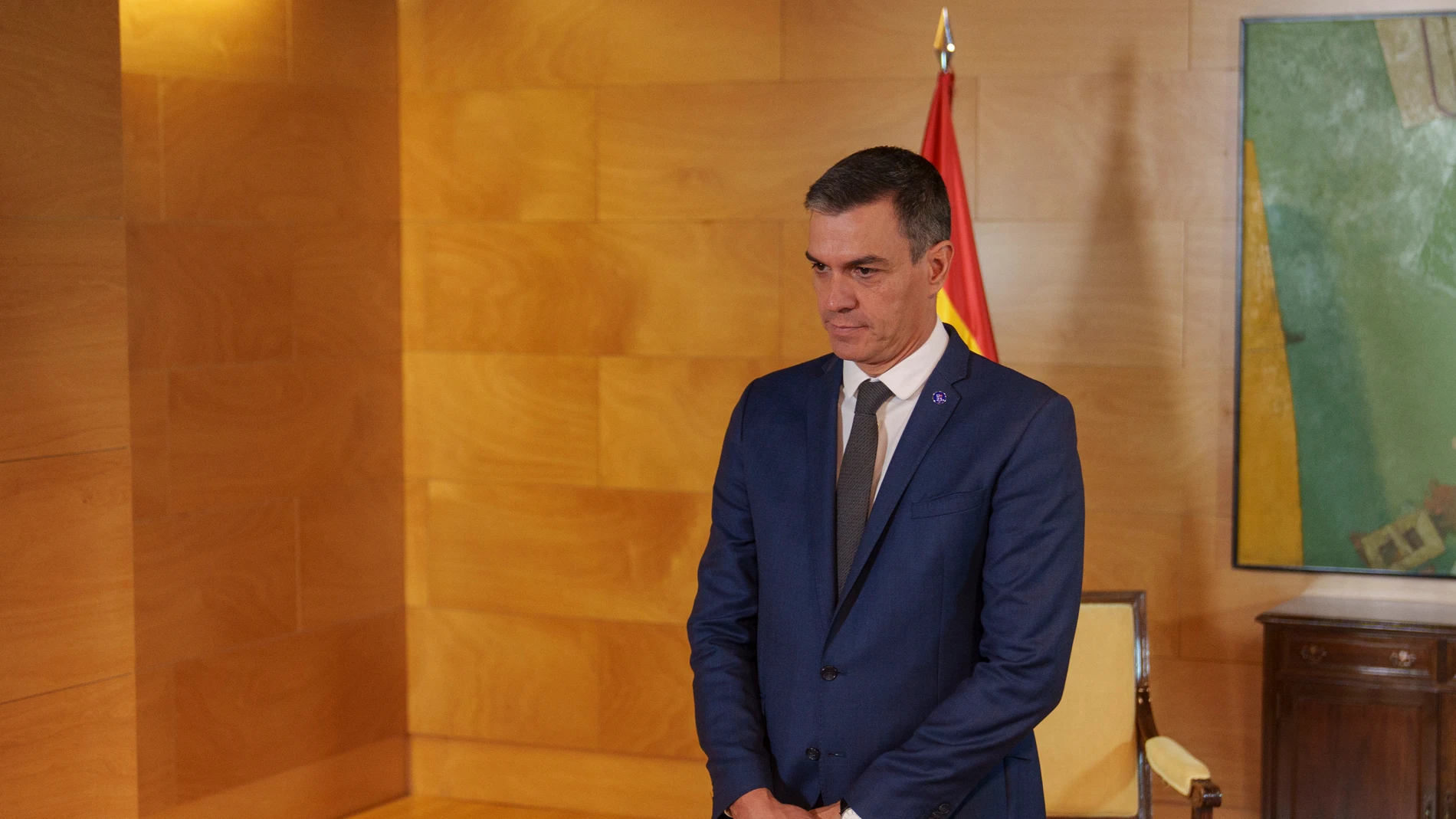 El presidente del Gobierno en funciones, Pedro Sánchez, en el Congreso