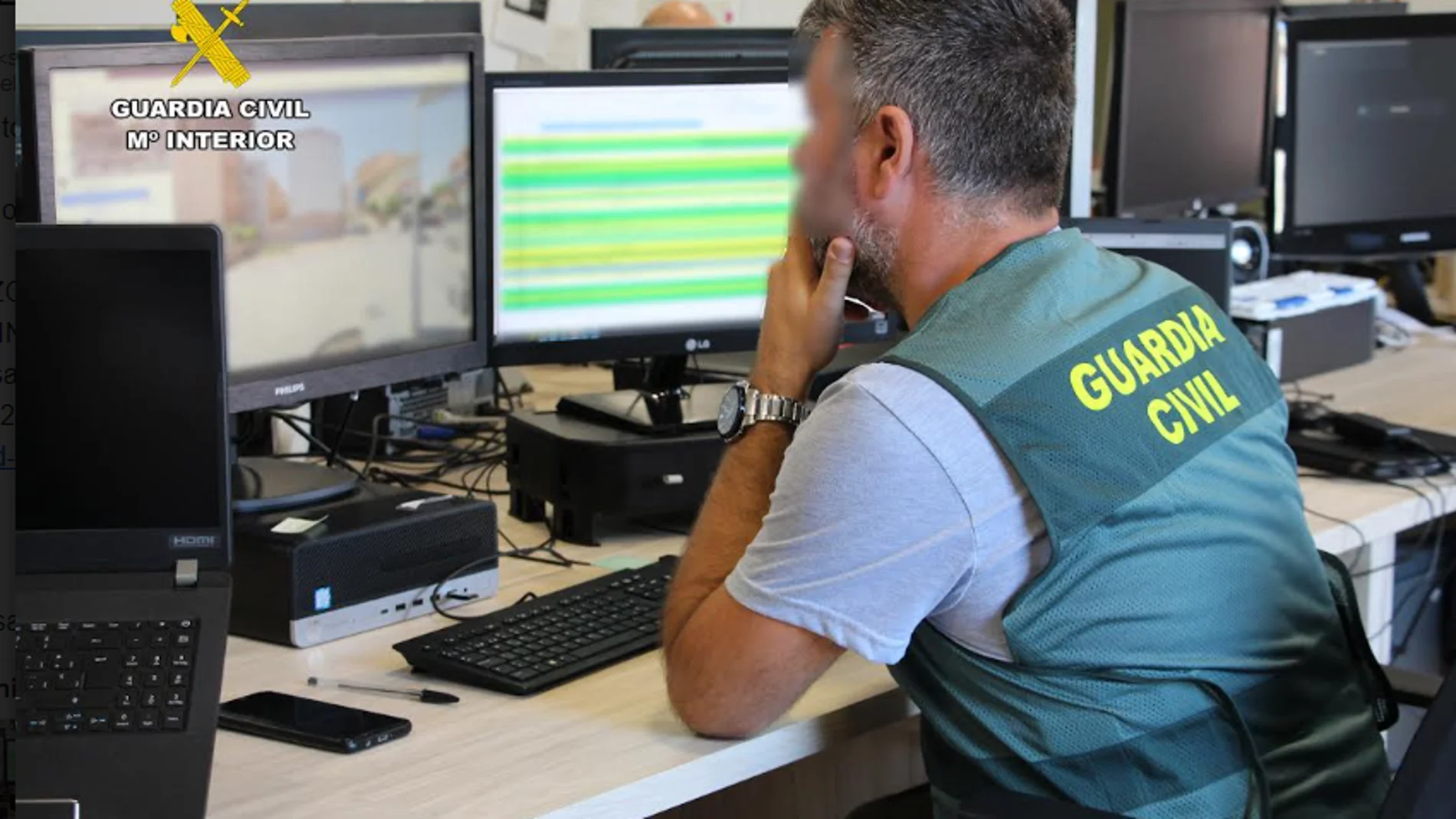 La Guardia Civil no tardó en identificar al autor de la estafa