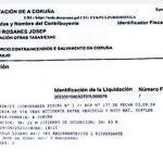 Factura de la Diputación de Coruña