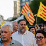 Manifestación convocada por la Comissió 9 d'Octubre, bajo el lema "País Valencià antifeixista"
