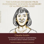 Claudia Goldin, ganadora del Premio Sveriges Riksbank 2023 de Ciencias Económicas