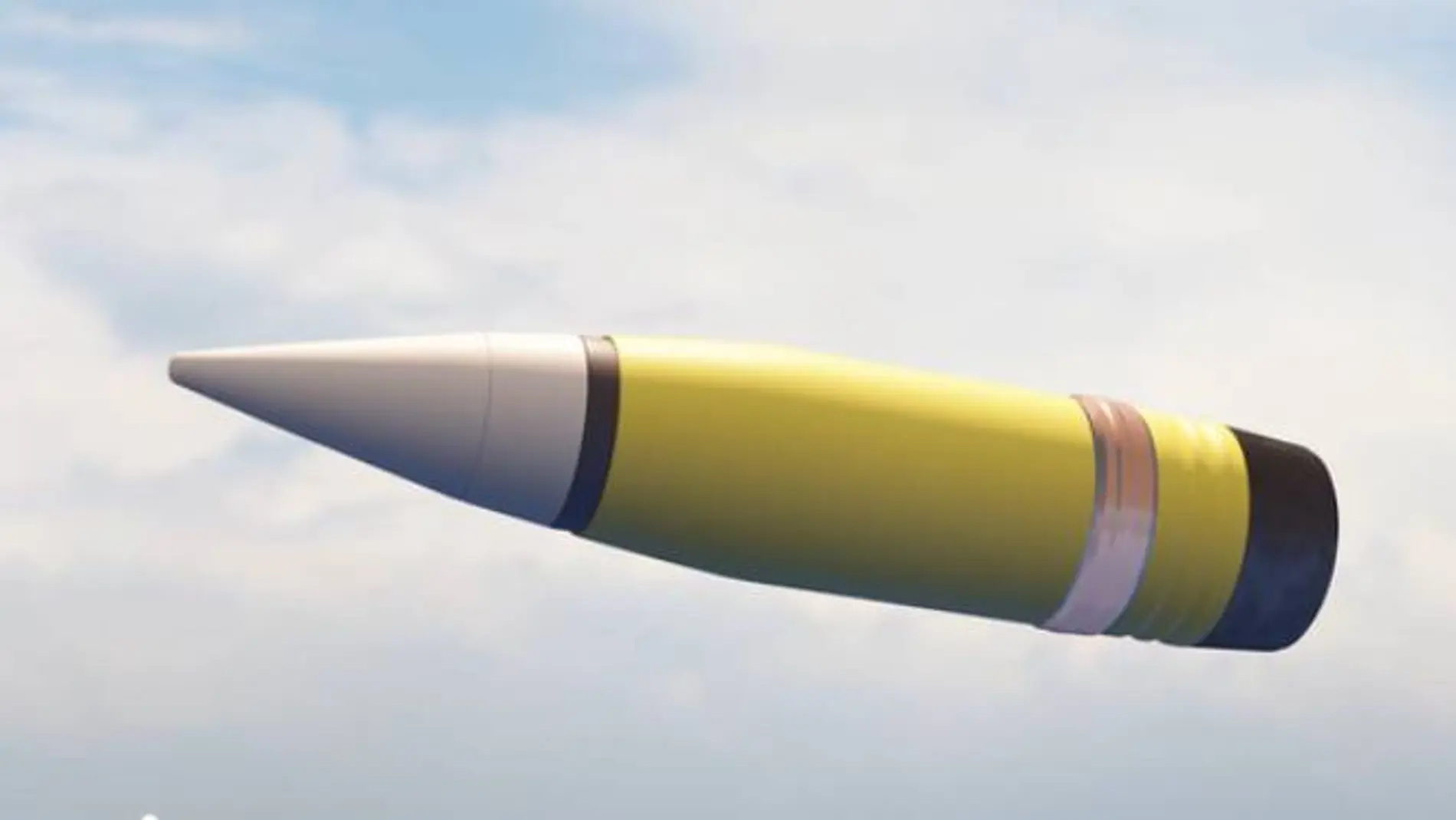 Recreación del proyectil de Northrop Grumman.