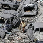 Destrucción en la Franja de Gaza mientras Israel toma represalias tras los ataques de Hamas