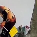 Inmigrantes palestinos retiran flores en Dinamarca