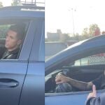 Joao Cancelo con aficionados a la salida del entrenamiento del FC Barcelona