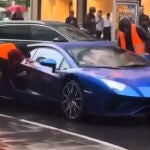 Unos activistas climáticos pintan un Lamborghini en Alemania