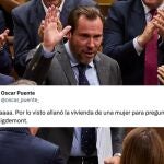 Óscar Puente, diputado del PSOE